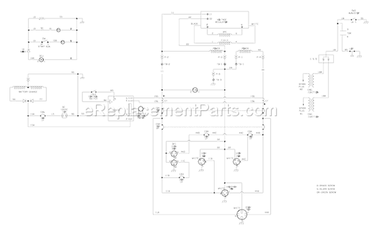 Page E Diagram and Parts List for 030207-0  Briggs and Stratton Generator